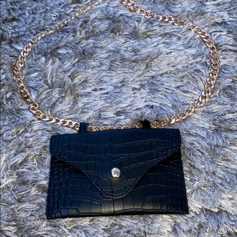 Snake skin fanny pack